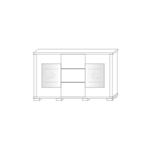 high chest of drawers 3S 2DPE + SZ KACPER