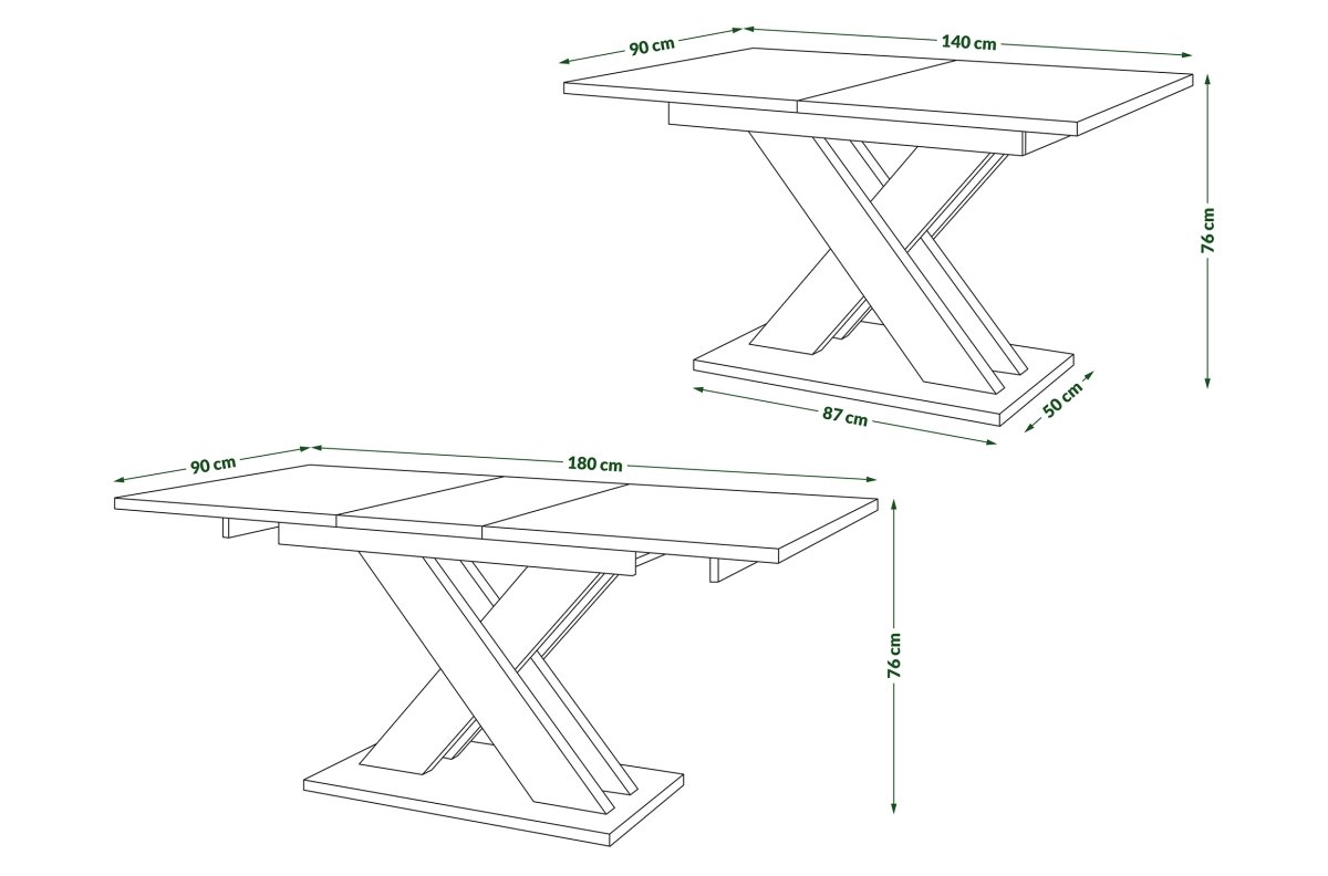 KARO matte white/matte black - MODERN TABLE, UP TO 180 CM IN LENGTH! - Image 6