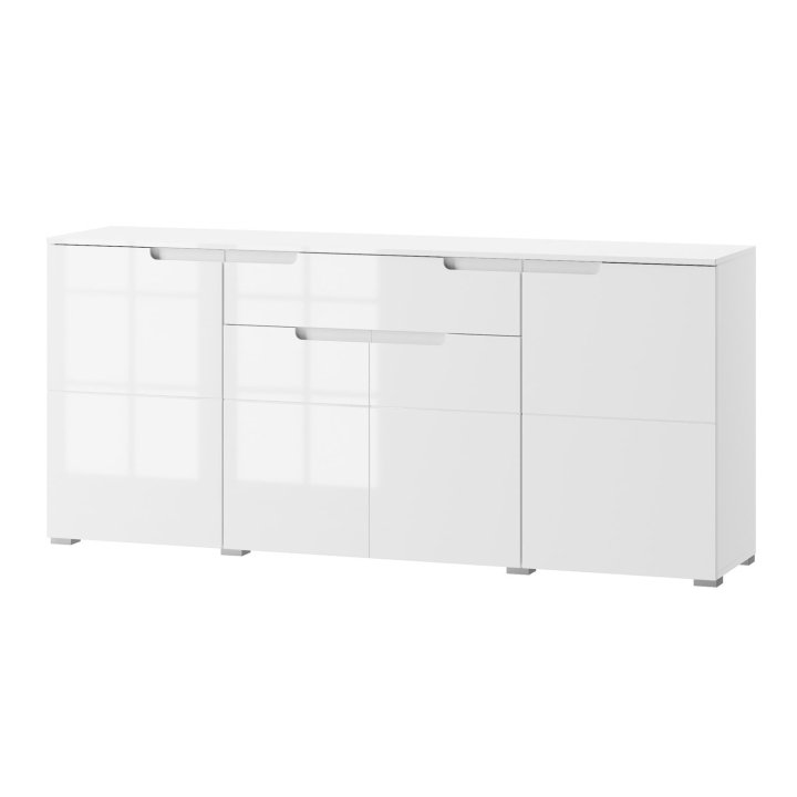 Selene chest of drawers, glossy white, type 36, Szynaka Meble