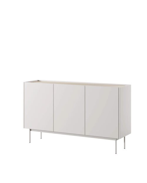 COLOR K144 Chest of drawers, with doors, cashmere/linea oak