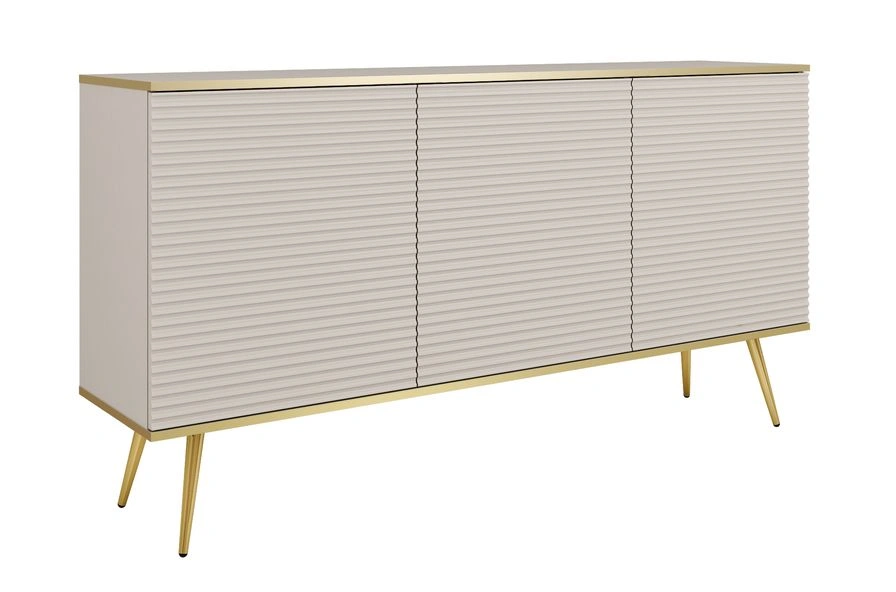 Oro K160 beige edged MDF chest of drawers