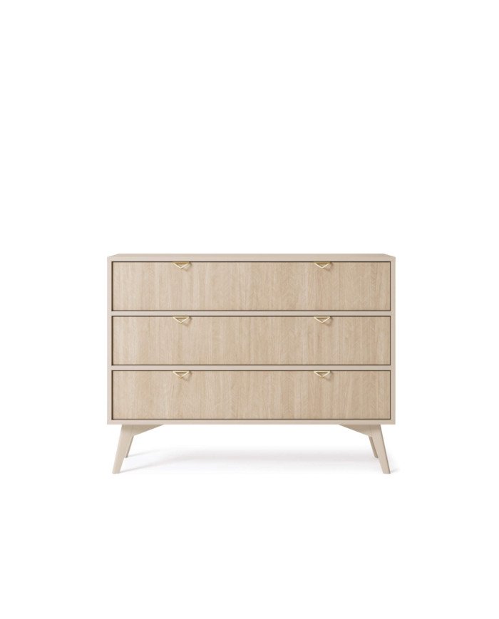 Forest KSZ106 chest of drawers, beige/Scandinavian pattern