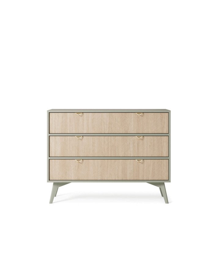 Forest KSZ106 chest of drawers, eucalyptus/herringbone pattern