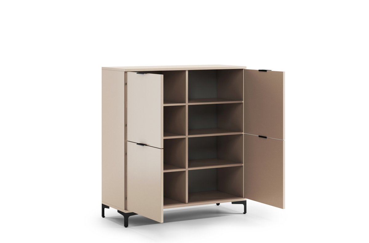 LANA K-100 beige (champagne) chest of drawers - 4-door floor cabinet - Image 2