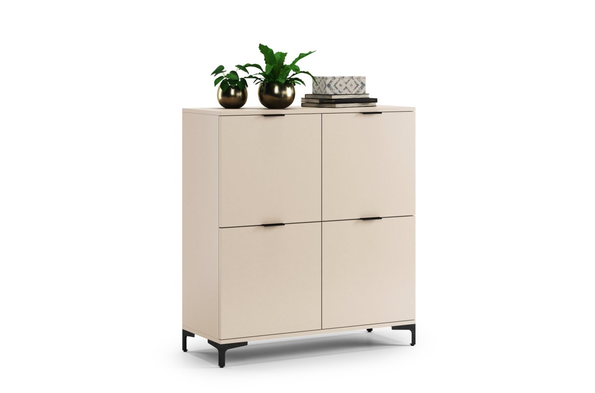 LANA K-100 beige (champagne) chest of drawers - 4-door floor cabinet