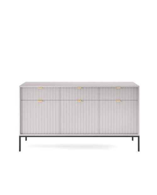 Nova KSZ154 chest of drawers, with drawers, doors, gray/black frame