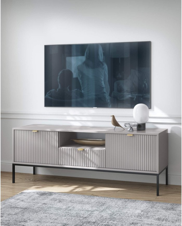 Nova KSZ154 chest of drawers, with drawers, doors, gray/black frame - Image 7