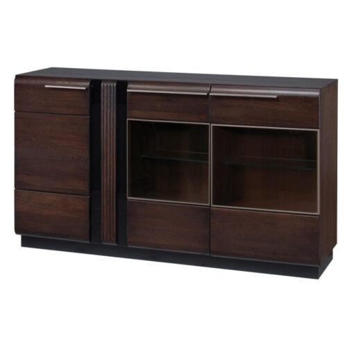 Porti chest of drawers, type 48, chocolate oak color, Szynaka furniture