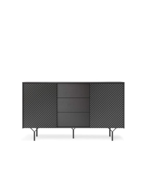 Raven KSZ144 2D chest of drawers, two doors, black