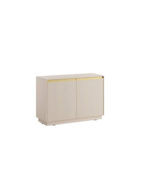 ROYAL K-104 chest of drawers, two doors, beige/gold color