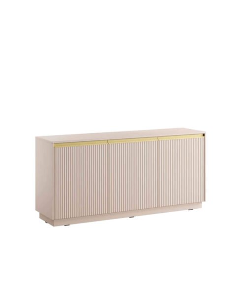 ROYAL K-154 chest of drawers, three doors, beige/gold color
