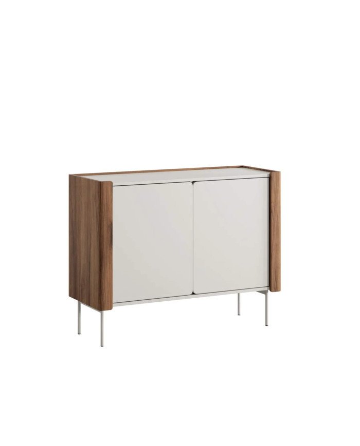 Wrap K-105 wrap chest of drawers, two doors, walnut/cashmere color