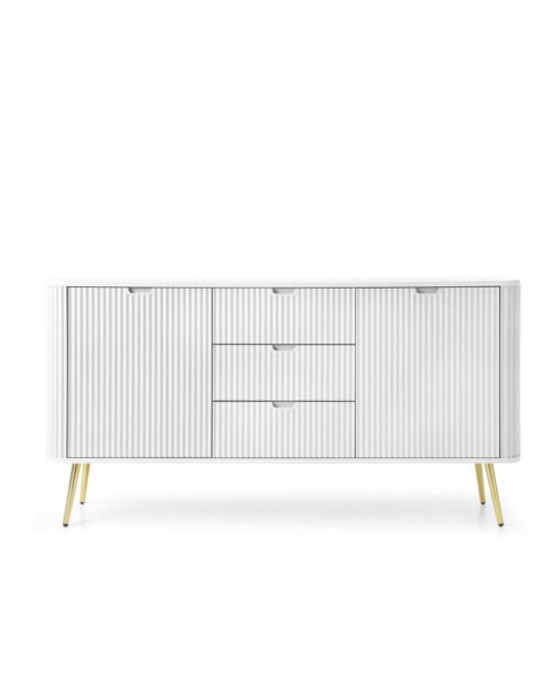Zova KSZ-168 chest of drawers, 2 doors, 3 drawers, white