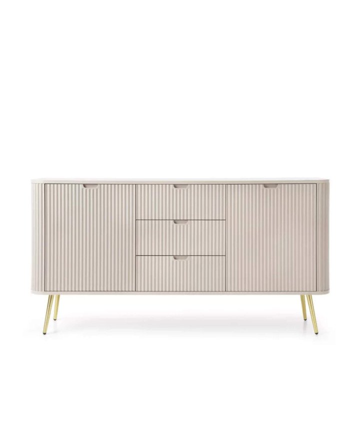 Zova KSZ-168 chest of drawers, 2 doors, 3 drawers, cashmere color