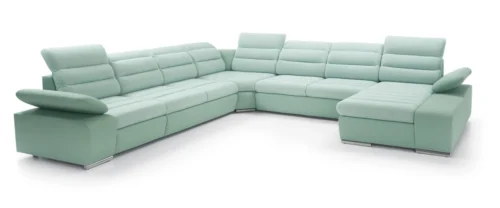 Korfu IV corner sofa bed with adjustable headrests Gr1