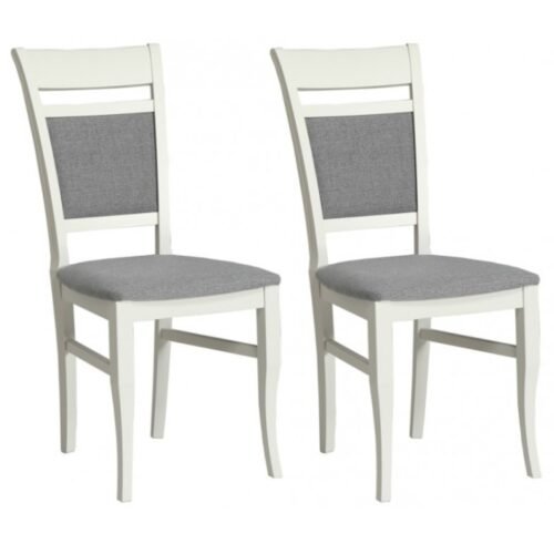 Cashmere chair with white legs Forte