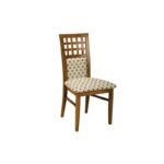 Checkered leather chair