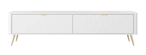 Lante TV cabinet 200 cm on high legs, white