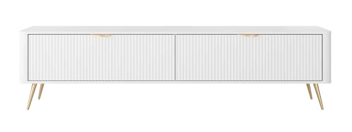 Lante TV cabinet 200 cm on high legs, white