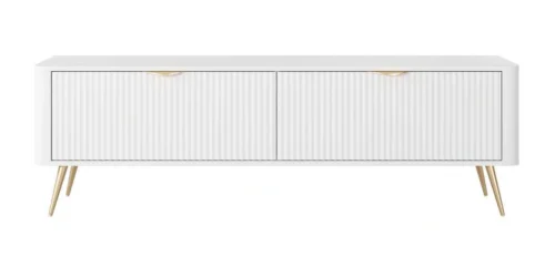 Lante TV cabinet 163 cm on high legs, white