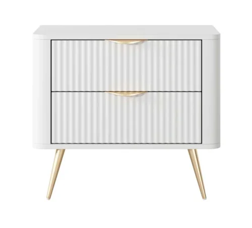 Lante bedside table on high legs, white