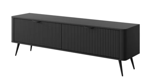 Lante TV cabinet 163 cm on high legs, black