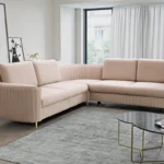 Laren Gr2 fold-out corner sofa with storage compartment