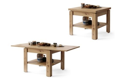 LEO Artisan Oak – COMPACT COFFEE TABLE WITH EXTENDABLE TABLETOP
