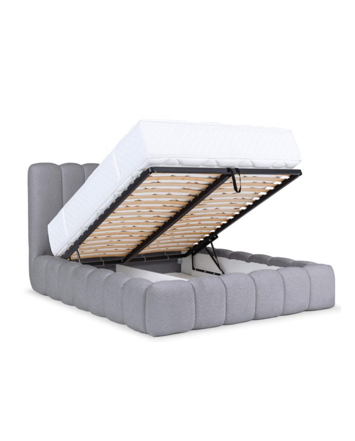 "Cande" soft beds 140x200, with lifting mechanism, frame, container - Image 6