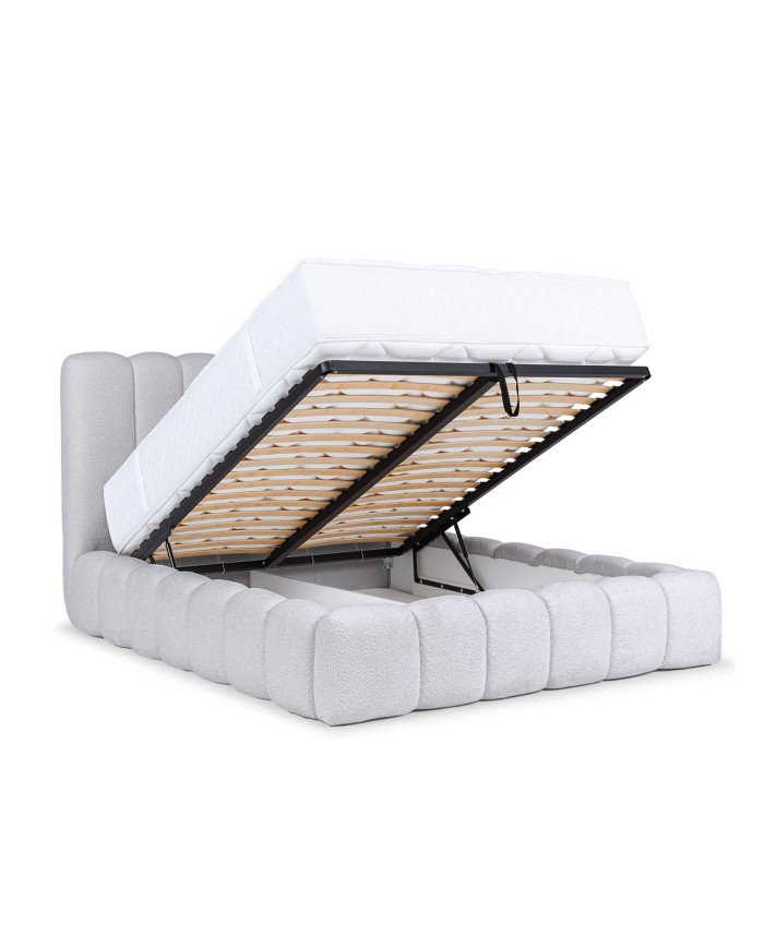 "Cande" soft beds 140x200, with lifting mechanism, frame, container - Image 7