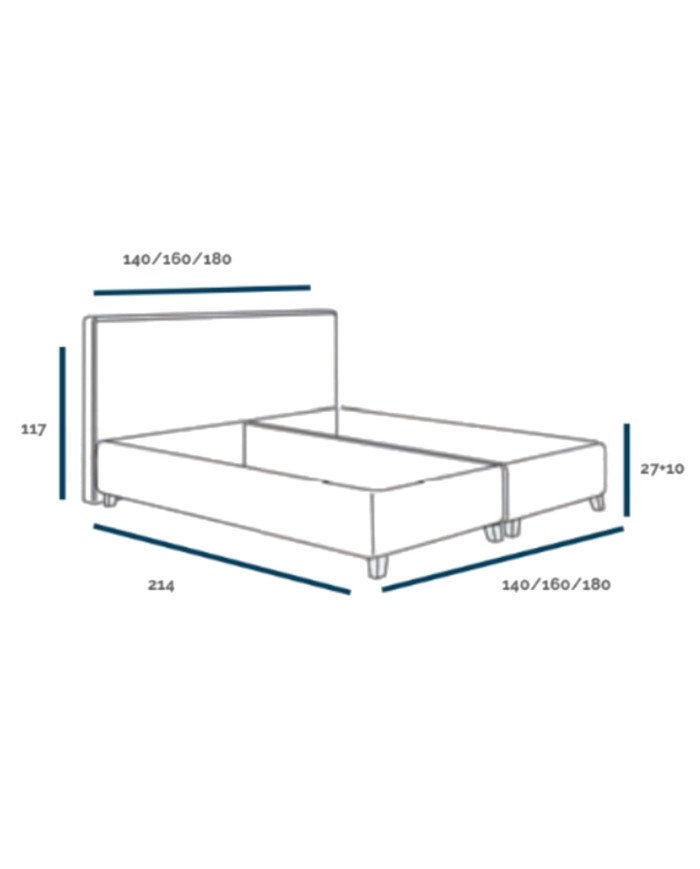 Logan soft beds 160x200 cm, containers, frame with lifting mechanism Gr4 - Image 5