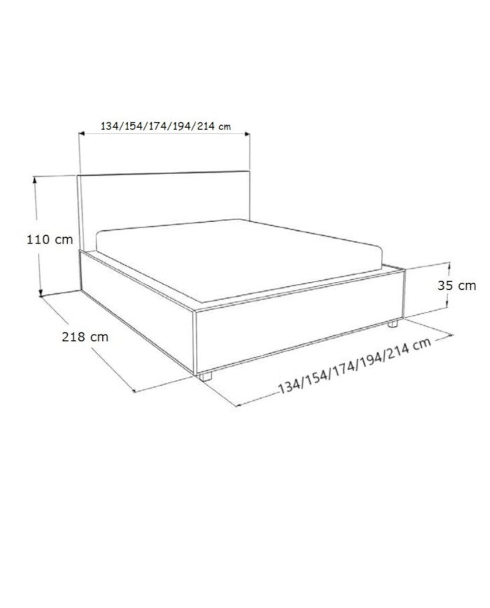 Soft beds Milan 180x200, lift, frame, container - Image 7