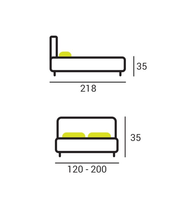 Polo soft beds 160x200 cm, container, frame - Image 7