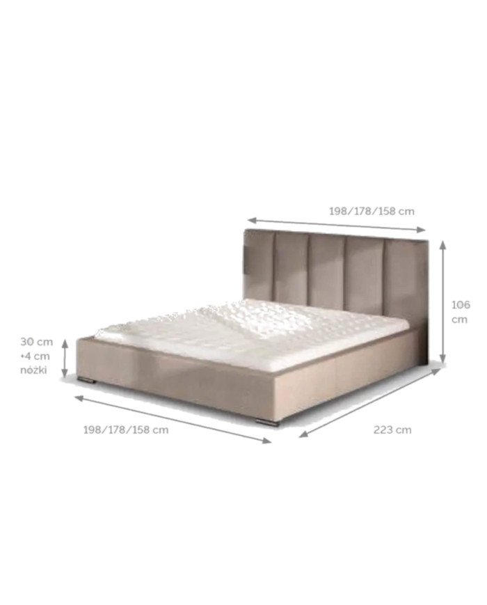 Soft beds Vanessa standard 140x200 cm Gr1 - Image 6