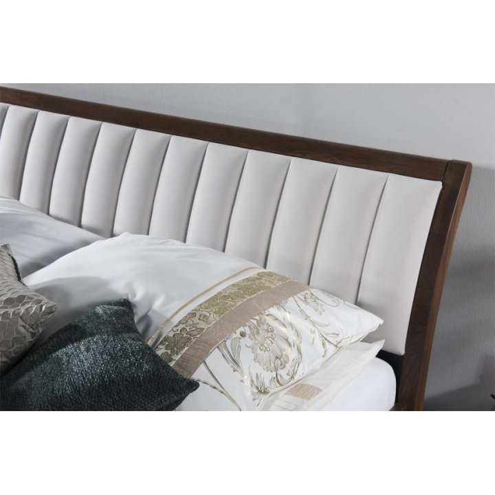 Bed 160 cm Porti Type 76 Chocolate Oak Szynaka Furniture - Image 3