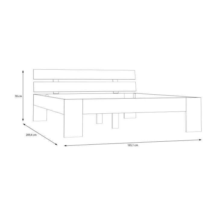 Bed 160 Ingalill DRFL1162-U60 Forte - Image 3