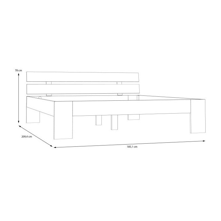 Bed 180 Ingalill DRFL1182-U60 Forte - Image 3