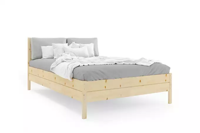 Wooden bed 160x200 - Continental pine with lifting frame - Image 5