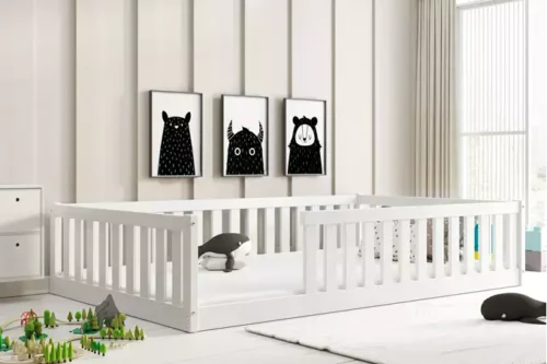 Bella Sima single children’s bed 120×200, white