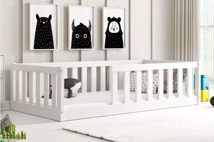Bella Sima single children's bed 80x160, white - Image 3