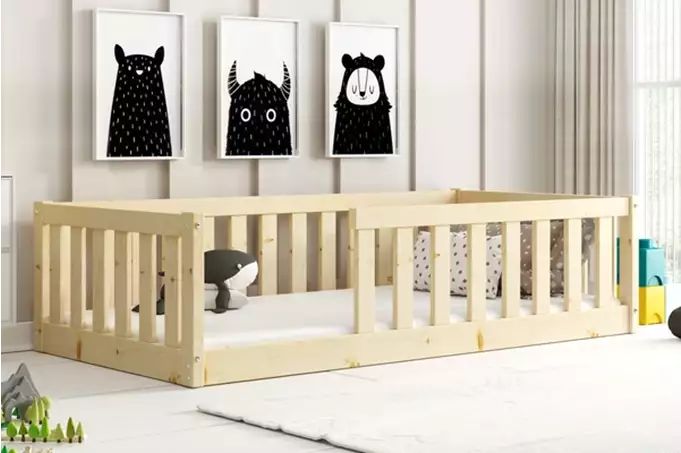 Bella Sima single children's bed 80x160, pine - Image 3