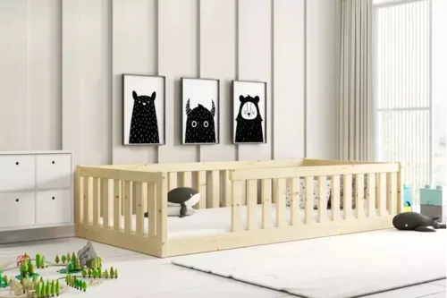 Bella Sima single children’s bed 90×190, pine