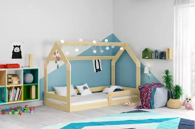 Single children's bed HOUSE 1 80x160, pine - Image 3