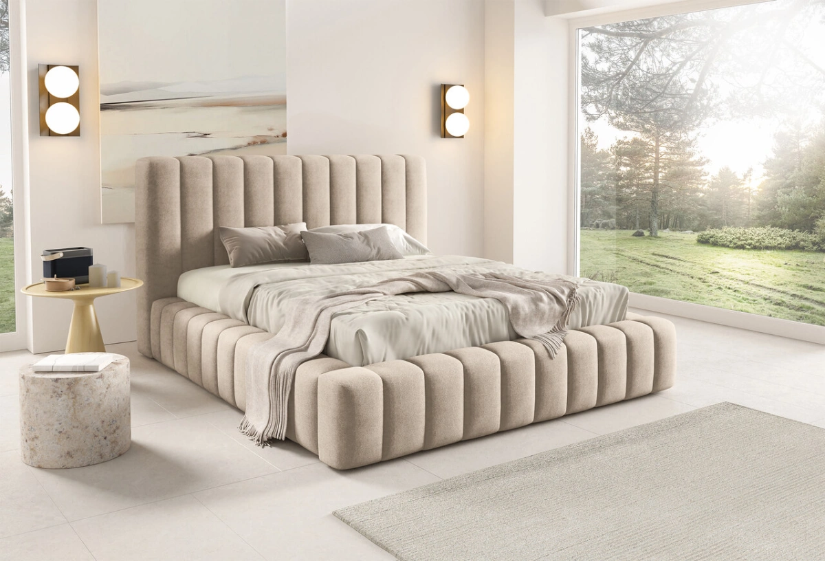 Gino soft bed with high headboard - Image 3