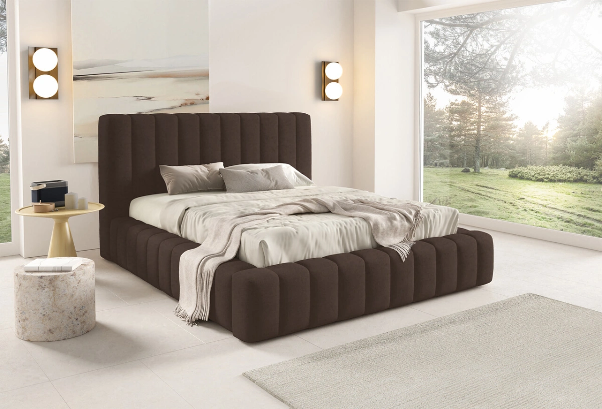 Gino soft bed with high headboard - Image 4
