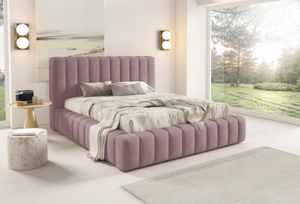 Gino soft bed with high headboard - Image 5