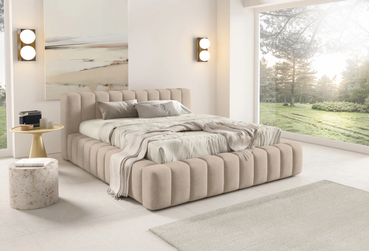 Gino soft bed with low headboard - Image 2