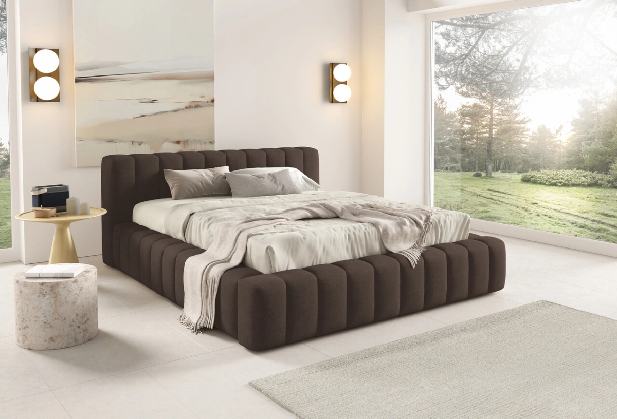 Gino soft bed with low headboard - Image 3