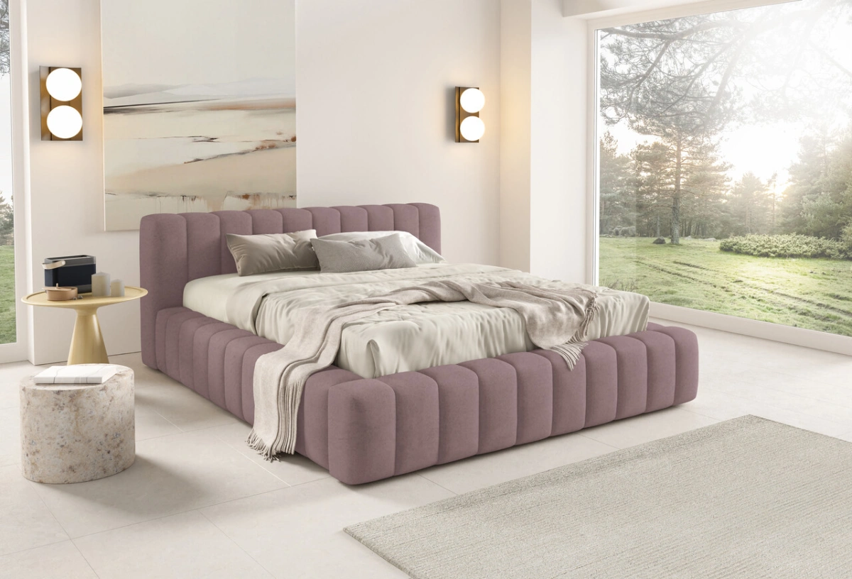 Gino soft bed with low headboard - Image 4