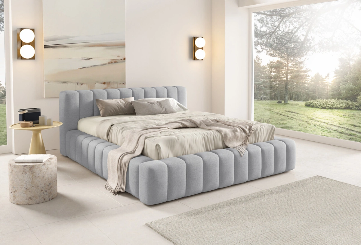 Gino soft bed with low headboard - Image 5
